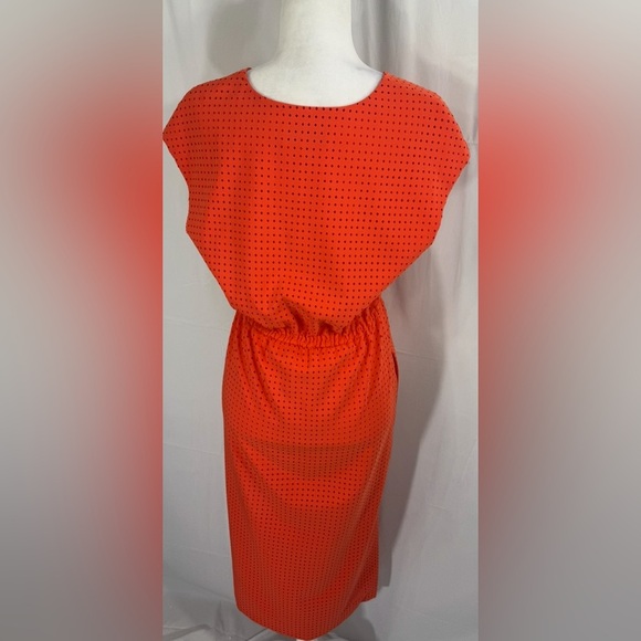 J. Crew Orange V-Neck Dress - Picture 6 of 9
